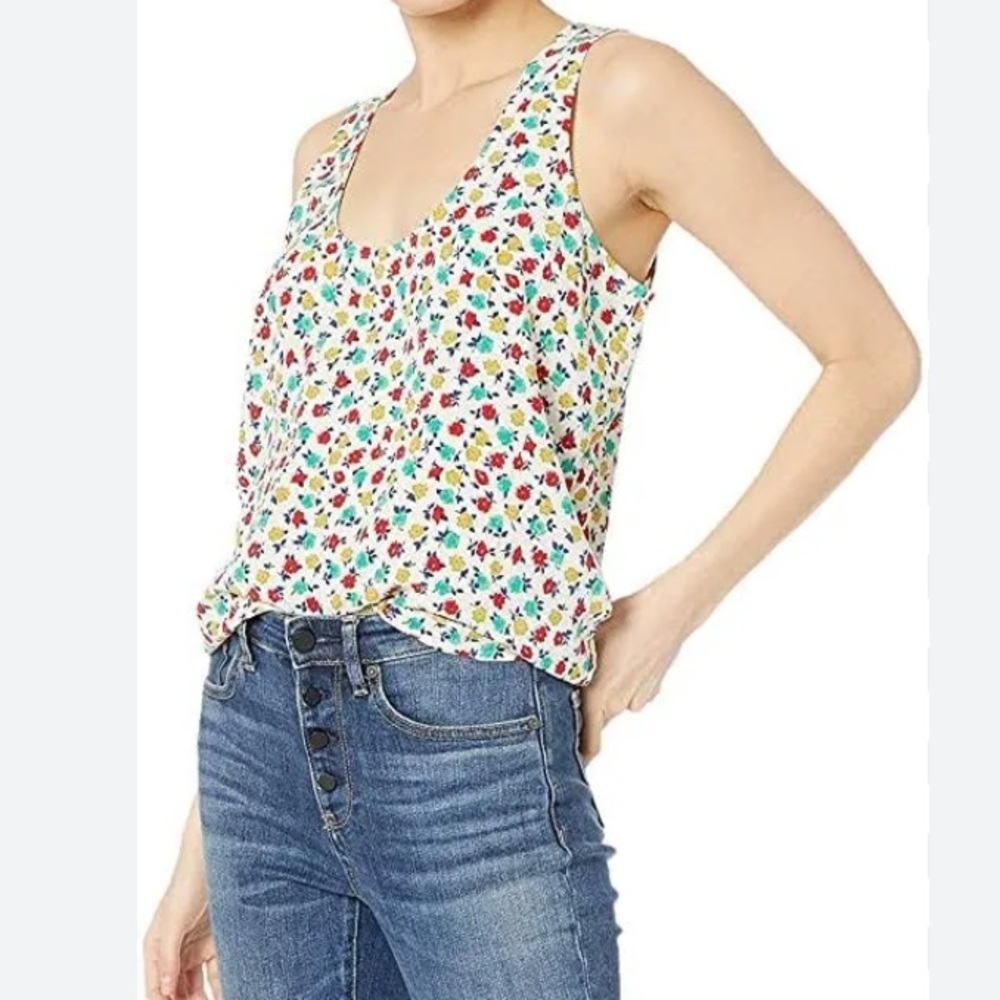 J. Crew Mercantile Floral Sleeveless Top